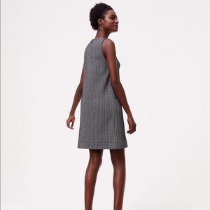 Loft Petite Chevron Herringbone Tweed Sheath Dress